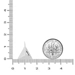 Load image into Gallery viewer, Pyramid Diamond Charm Pendant, 14k Solid Gold, Natural Diamonds, Geometric Triangle Charm, Stackable Jewelry With Adjustable Chain