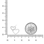 Load image into Gallery viewer, Double Heart Gold Charm Pendant, 14k Solid Gold, Natural Diamonds, Intertwined Love Necklace, Everyday Minimalist Jewelry