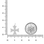 Load image into Gallery viewer, Diamond Cross Pendant, 14k Solid Gold, Natural Diamonds, Crusader Cross Necklace With Adjustable Chain, Everyday Minimalist Jewelry