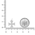 Load image into Gallery viewer, Diamond Cross Pendant, 14k Solid Gold, Natural Diamonds, Crusader Cross Necklace With Adjustable Chain, Everyday Minimalist Jewelry