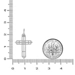 Load image into Gallery viewer, Diamond Cross Pendant, 14k Solid Gold, Natural Diamonds, Faith Necklace With Adjustable Chain, Everyday Minimalist Jewelry