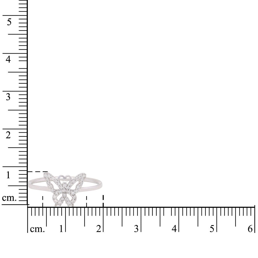 Butterfly Diamond Ring, 14k Solid Gold, Natural Diamonds, Animal Jewelry, Everyday Ring, Gift For Her