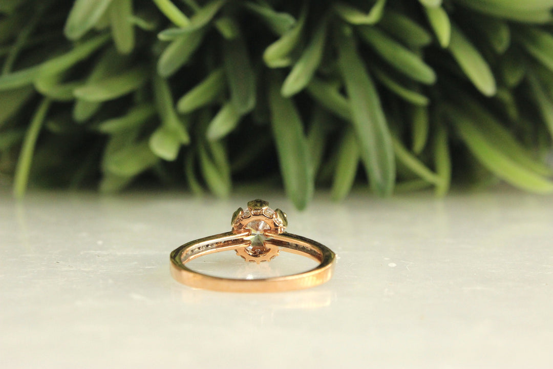 Solitaire Diamond Ring, 14k Solid Gold, Crown Ring, Moissanite Engagement Ring, , Bridal Wedding Jewelry, Gift For Her