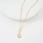 Load image into Gallery viewer, Gemini Horoscope Birth Sign Charm, 14k Solid Gold, Natural Diamonds, Zodiac Constellation Everyday Jewelry, Astrology Gift