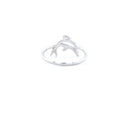 Load image into Gallery viewer, Dolphin Diamond Ring, 14k Solid Gold, Natural Diamonds, Stackable Fish Ring, Animal Jewelry, Gift For Her