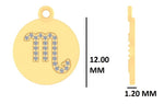 Load image into Gallery viewer, Scorpio Horoscope Birth Sign Charm, 14k Solid Gold, Natural Diamond, Zodiac Constellation Everyday Jewelry, Astrology Gift
