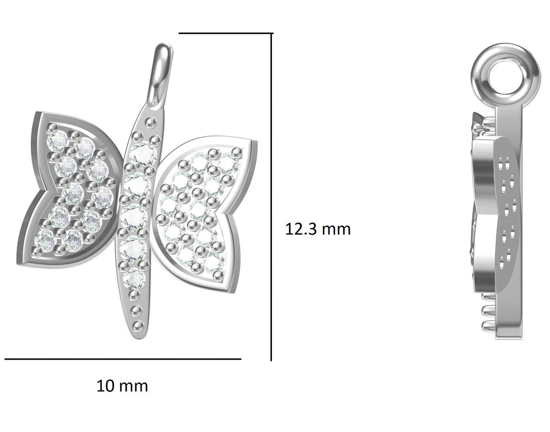 Dragonfly Diamond Ring, 14k Solid Gold, Natural Diamonds, Animal Ring, Insect Jewelry, Everyday Stackable Jewelry, Ready To Ship