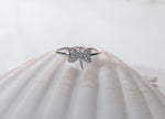 Load image into Gallery viewer, Dragonfly Diamond Ring, 14k Solid Gold, Natural Diamonds, Animal Ring, Insect Jewelry, Everyday Stackable Jewelry, Ready To Ship