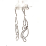 Load image into Gallery viewer, Dangle Diamond Earrings In 14k Solid Gold, Chandelier Earrings With Natural Diamonds, Ready To Ship, Women's Day Gift