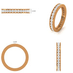 Load image into Gallery viewer, IGI Certified Lab Grown Eternity Diamond Band: 14k Solid Gold Channel Set Stackable Ring