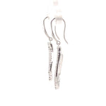 Load image into Gallery viewer, Dangle Diamond Earrings In 18k Solid Gold, Heart Earrings With Natural Diamonds, Gift for her