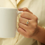 Load image into Gallery viewer, IGI Certified Lab grown Solitaire Diamond Engagement Ring: 14K Solid Gold Wedding Pave Band