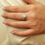 Load image into Gallery viewer, Oval Solitaire Diamond Ring, 14k Solid Gold, Natural Diamonds, Engagement Ring, Bridal Jewelry, Gift For Her