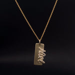 Load image into Gallery viewer, Personalized Name Pendant Necklace, 14k Solid Gold Diamond Letter, Natural Diamonds, Custom Jewelry, Name Necklace, Minimalist Gift For Her