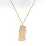 Load image into Gallery viewer, Personalized Name Pendant Necklace, 14k Solid Gold Diamond Letter, Natural Diamonds, Custom Jewelry, Name Necklace, Minimalist Gift For Her