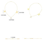 Load image into Gallery viewer, Personalized Initials Diamond Necklace, 14k Solid Gold, Natural Diamonds, Name Letter Charm Everyday Jewelry, Minimalist Stacking Necklace