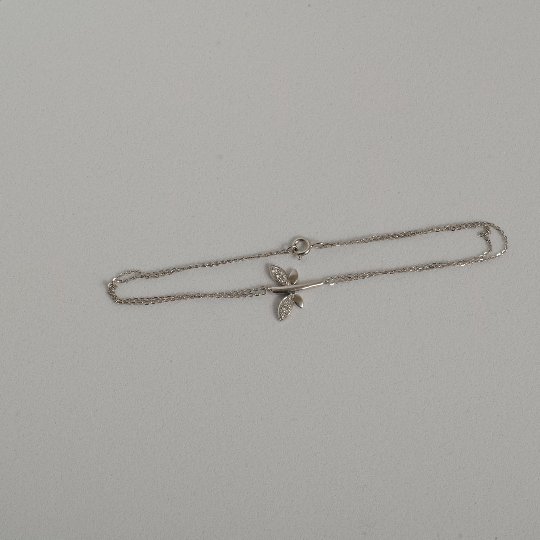 Dragonfly Diamond Chain Bracelet, 14K Solid Gold, Natural Diamonds, Stackable Animal Jewelry, Insect Charm Bracelet, Women's Day Gift