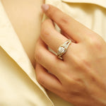 Load image into Gallery viewer, Round Solitaire Diamond Ring, Engagement Ring, 14k Solid Gold, Natural Diamonds, Wedding Bridal Jewelry, Gift For Her