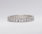 Load image into Gallery viewer, IGI Certified Lab Grown Eternity Diamond Band: 14k Solid Gold Channel Set Stackable Ring