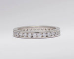 Load image into Gallery viewer, IGI Certified Lab Grown Eternity Diamond Band: 14k Solid Gold Channel Set Stackable Ring