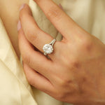 Load image into Gallery viewer, Oval Solitaire Diamond Ring, 14k Solid Gold, Natural Diamonds, Engagement Ring, Bridal Jewelry, Gift For Her