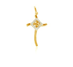 Load image into Gallery viewer, Cross Diamond Pendant, 14k Solid Gold, Natural Diamonds, Religious Jewelry, Gift For Her