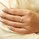 Load image into Gallery viewer, Solitaire Engagement Dual Tone Ring , 14k Solid Gold , Engagement Ring , Natural Diamonds , Wedding Bridal Ring , Gift For Her