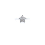 Load image into Gallery viewer, Star Diamond Ring, 14k Solid Gold, Natural Diamonds, Everyday Stackable Ring, Celestial Jewelry, Ready To Ship, Women's Day Gift