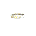 Load image into Gallery viewer, Bezel Diamond Eternity Ring, 14k Solid Gold, Natural Diamonds, Dual Tone Ring, Stackable Band Ring, Minimalistic Jewelry, Ready To Ship