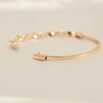 Load image into Gallery viewer, Wavy Natural Diamond Pave Cuff Bracelet: 14k Solid Gold Stackable Minimalist Jewelry, IGI Certified, Ready To Ship