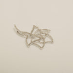 Load image into Gallery viewer, Floral Natural Diamond Openwork Pendant: 14k Solid Gold Stackable Leaf Jewellery, Minimalist Necklace, Certified Jewelry