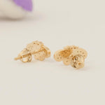 Load image into Gallery viewer, Bee Diamond Kids Earrings, 14k Solid Gold, Natural Diamonds, Insect Animal Jewelry, Gift for Toddlers/girls, Ready To Ship, HRD Certified