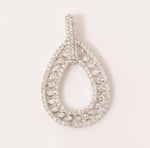 Load image into Gallery viewer, Pear Natural Diamond Stackable Pendant, 14k Solid Gold Everyday Layering Jewellery, Certified Jewelry