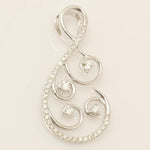 Load image into Gallery viewer, Floral Vine Natural Diamond Pendant: 14k Solid Gold Everyday Stacking Necklace, Certified Jewelry