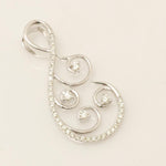 Load image into Gallery viewer, Floral Vine Natural Diamond Pendant: 14k Solid Gold Everyday Stacking Necklace, Certified Jewelry