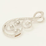 Load image into Gallery viewer, Floral Vine Natural Diamond Pendant: 14k Solid Gold Everyday Stacking Necklace, Certified Jewelry