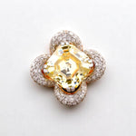 Load image into Gallery viewer, Citrine Diamond Ring In 14kt Solid Gold, Cocktail Ring With Natural Diamonds, Ready To Ship, Women's Day Gift