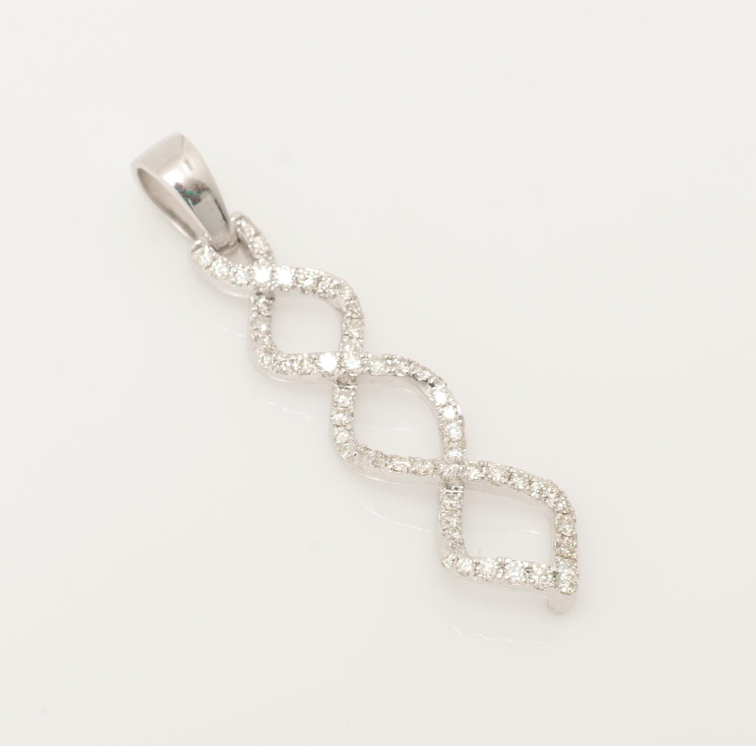 Linking Diamond Pendant, 14k Solid Gold, Natural Diamonds, Everyday Jewelry, Minimalist Stacking Necklace, Ready To Ship, IGI Certified