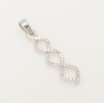 Load image into Gallery viewer, Linking Geometric Natural Diamond Pendant: 14k Solid Gold Everyday Minimalist Necklace, Certified Jewelry