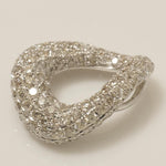 Load image into Gallery viewer, Teardrop Diamond Pendant, 14k Solid Gold, Natural Diamond, Pavé Drop Necklace, Stackable Minimalistic Necklace, Ready To Ship, IGI Certified