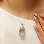 Load image into Gallery viewer, Amethyst Halo Natural Diamond Pendant: 14k Solid Gold Oval Gemstone Filigree Jewellery, Certified Jewelry, Ready To Ship