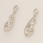 Load image into Gallery viewer, Swirl Natural Diamond Stud Earrings: 14k Solid Gold Everyday Jewelry, IGI Certified, Ready To Ship