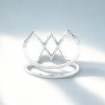 Load image into Gallery viewer, Criss Cross Natural Diamond Ring: 14k Solid Gold Everyday Jewellery, Certified Jewelry, Ready To Ship