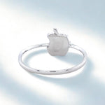 Load image into Gallery viewer, Apple Diamond Rings, 14k Solid Gold, Natural Diamonds, Stackable Ring, Minimalistic Ring, Everyday Jewelry, Ready To Ship, Women's Day Gift