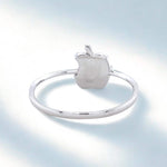 Load image into Gallery viewer, Apple Diamond Rings, 14k Solid Gold, Natural Diamonds, Stackable Ring, Minimalistic Ring, Everyday Jewelry, Ready To Ship, Women's Day Gift