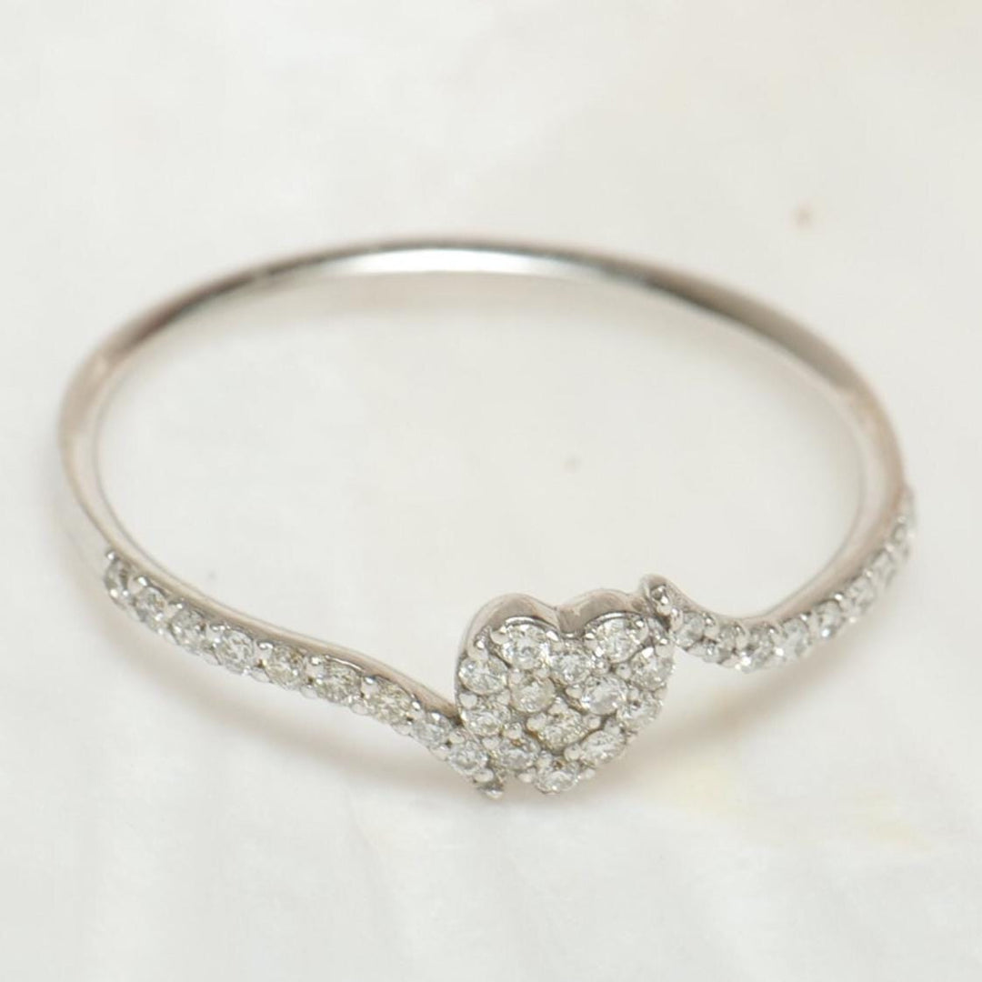 Heart Diamond Ring, 14k Solid Gold, Natural Diamonds, Proposal Ring, , Everyday Jewelry, Ready To Ship, Women's Day Gift