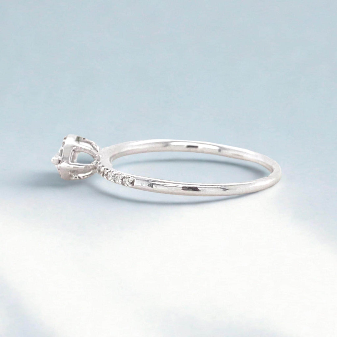 Marquise Diamond Wedding Ring, 14K Solid Gold, Natural Diamonds, Ready To Ship, Women's Day Gift