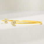 Load image into Gallery viewer, Cuff Diamond Bracelet in 18K Gold, Natural Diamonds, Stacking Bracelet, Ready To Ship, Women's Day Gift