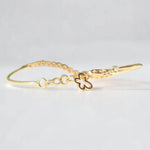 Load image into Gallery viewer, Diamond Bracelet With Butterfly Charm, 14k Solid Gold, Natural Diamonds, Bezel setting, Stacking Bracelet, Ready To Ship, Women's Day Gift