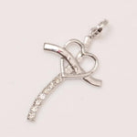 Load image into Gallery viewer, Diamond Heart Cross Pendant, 14k Solid Gold, Natural Diamonds, Cross Necklace With Adjustable Chain, Minimalistic Everyday Jewelry